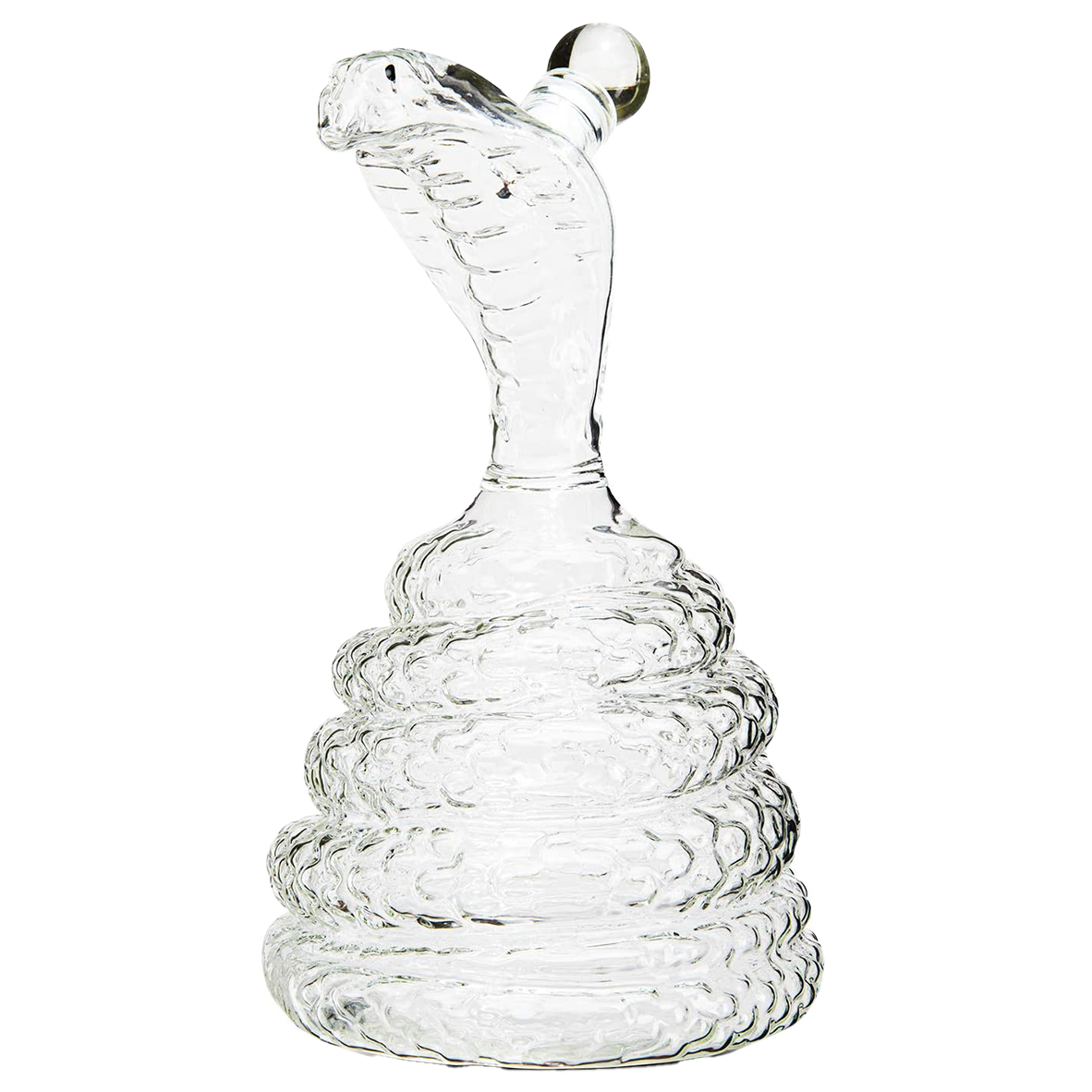 King Cobra Snake Whiskey Snake Whiskey & Wine Decanter King Cobra Snakes Liquor Decanters - Snake Bottle 500ml - The Wine Savant Snake glass decanter, Coiled Snake Holder Ornament Home Decoration - Hold Any Liquod